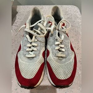Nike Red and White Men's Sneakers